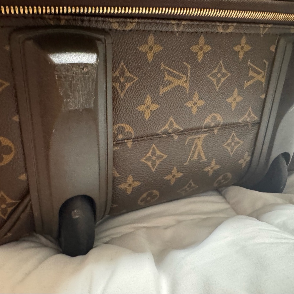 Louis Vuitton Monogram Canvas Brown & Tan Travel Bag 50 - Picture 5 of 13